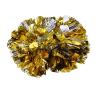 Akozon Cheerleader Aerobics Pom Poms Pompoms for Dance Party School Sports Outdoor Product (Gold+Silver) view 4