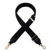 Like Dreams Purse Strap | Black Wide Adjustable Crossbody Strap for Handbags, Totes, Mini Bags, Guitar Style | 1.5 Shoulder Bag Strap with Gold Hardware view 1