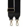 Like Dreams Purse Strap | Black Wide Adjustable Crossbody Strap for Handbags, Totes, Mini Bags, Guitar Style | 1.5 Shoulder Bag Strap with Gold Hardware view 4