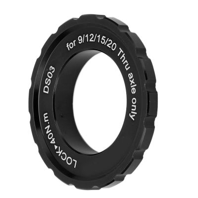 Akozon Centerlock Lockring Center Lock Wheelset Hub Shaft Disc Rotor Lock Ring for Mountain BikeBlack Outdoor Product (Black)