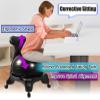 CMYUN Yoga Ball Chair Office Ball Chair with Back & Wheels, Stability Exercise Balls for Sitting at Desk, Ergonomic Yoga Seat for Adults Kids Pregnancy, 53cm (Color : Black) view 2