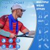 CSITE 3 Pack Cooling Towels (47"x12") for Neck and Face, Ice Towel for Hot Weather, Soft Breathable Chilly Gym Towels, Microfiber Towel for Work Out, Yoga, Running, Camping & More Activities view 3