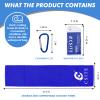 CSITE 3 Pack Cooling Towels (47"x12") for Neck and Face, Ice Towel for Hot Weather, Soft Breathable Chilly Gym Towels, Microfiber Towel for Work Out, Yoga, Running, Camping & More Activities view 4