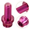 SUPVOX Bottle Cage Bolt Kit Titanium Alloy Bolt Washer Set for Water Bottle Holder Bike view 2