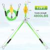 Heavy Duty Boat Tow Harness for Tubing, Water Sports Tow Rope for Boat Towables & Tubes, Self Centering Tow Harness Line for Boat, Pontoon,Wakeboarding view 2