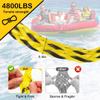 Heavy Duty Boat Tow Harness for Tubing, Water Sports Tow Rope for Boat Towables & Tubes, Self Centering Tow Harness Line for Boat, Pontoon,Wakeboarding view 4