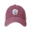 A Cute Little Fox Walking Under an Umbrella in The Rain Baseball Cap for Women Mens Hats Retro Mesh Caps Dad Hat Red view 1