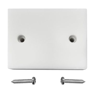 Transom Transducer Boat Mounting Board Plate 3.5" x 4.5" PVC Stainless Screws-White