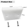 Transom Transducer Boat Mounting Board Plate 3.5" x 4.5" PVC Stainless Screws-White view 2