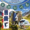 CozyBox Portable Folding Camping Chairs with Canopy Shade, Beach Chair for Adults, Durable Weather Resistant 600D Oxford Cloth, Camping Chair with Canopy for Outdoors [Navy] view 3