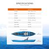 SEAFLO Fishing Kayak BFA106-A | Orange 10'8.5" view 2