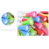 Tee RingCartoon Tee HangerGolf Ring with Strap, 6Pcs Plastic Rubber Material Cartoon Ring Anti Lost Easy Carry HolderTees (Blue + Gray) view 2