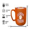 Logo Brands NCAA Clemson Tigers 15oz Stripe Mug - Team Logo, Inside Print, Standard Handle, Microwave & Dishwasher Safe view 3