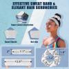 Volleyball Knee Pads Volleyball Arm Sleeves, UMACWIN Volleyball Accessories Set with Knee Pads Arm Pads Sweatband Scrunchie Makeup Bag Cooling Towel and Drawstring Bag for Women Girls Youth view 4