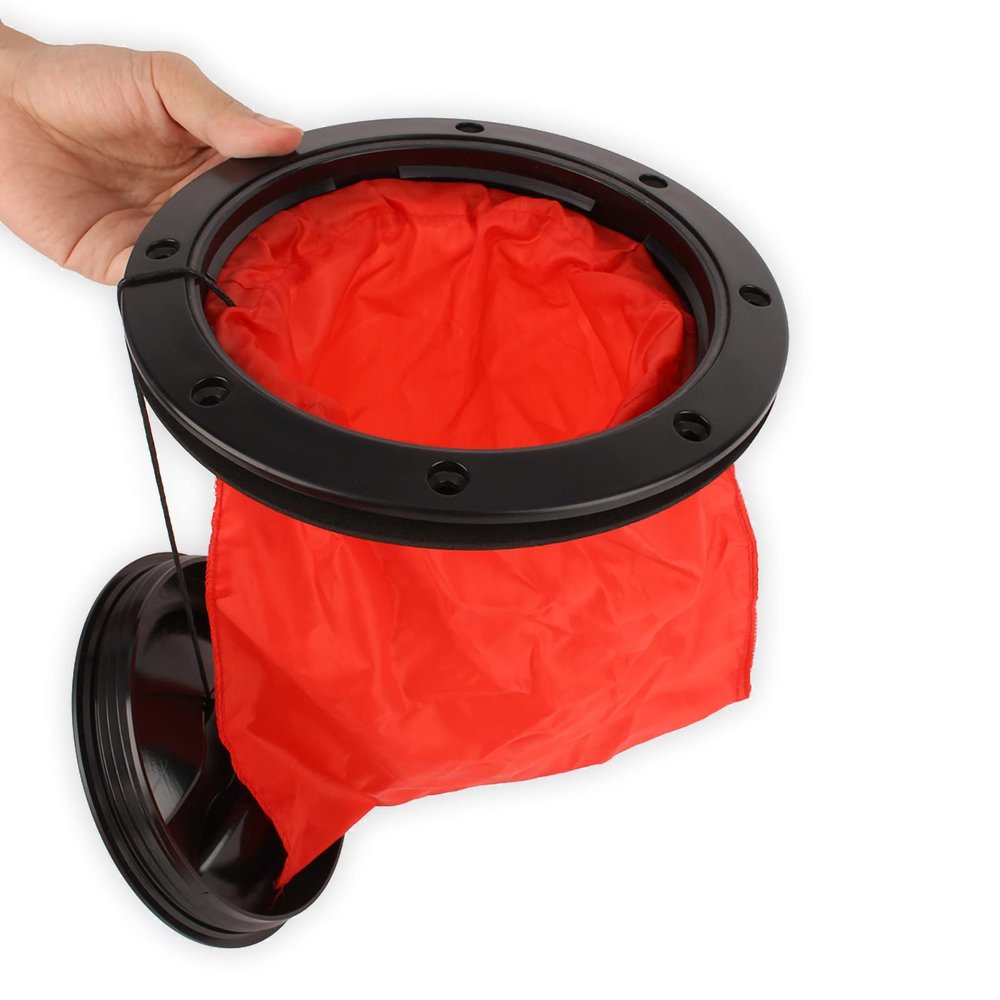 POENVFPO Boat Deck Plate Deck HatchDeck with Storage Bag,6 Inch Kayak Boat Marine Cover Round Cover Kayak Platefor Storage Bag Kit for Fishing BoatingKayak Hardware