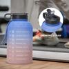 ALZVULG 73oz Half Gallon Water Handle Bottle with Straw & Time Marker, BPA Free, Leakproof,Flip Top Lid, Portable Space Cup for Fitness, Gym, Outdoor (BluePink Gradient), DL-SH22 view 2
