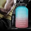 ALZVULG 73oz Half Gallon Water Handle Bottle with Straw & Time Marker, BPA Free, Leakproof,Flip Top Lid, Portable Space Cup for Fitness, Gym, Outdoor (BluePink Gradient), DL-SH22 view 4