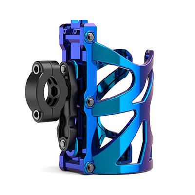 Water Cup Holder Lightweight Aluminum Alloy Cup Cage 0for Screws and Tool Drink Cages for Outdoor Activities Motorcycle CyclinWater Bottle Cages (Blue)