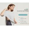 7 VEILS Unisex Post Surgery Recovery Tshirt Chest Port Access Chemo Shirt Men & Women Adaptive Clothing (Blue -XL) view 4