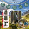 CozyBox Portable Folding Camping Chairs with Canopy Shade, Beach Chair for Adults, Durable Weather Resistant 600D Oxford Cloth, Camping Chair with Canopy for Outdoors [Olive Green] view 3
