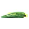 C&H Lures Alien Lure, Green/Chartreuse Nylon Hair Skirt, Concave Head, Hologram Eye, 7.5 inches