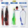 C&H Lures Alien Lure, Green/Chartreuse Nylon Hair Skirt, Concave Head, Hologram Eye, 7.5 inches view 4
