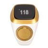 18mm Electronic Counter, Rechargeable Intelligent Finger, 0.49in Digital Display Step Counting with Vibration Reminder, Fit for Android & iOS (White) view 1