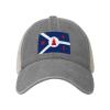 Flag of Fort Wayne, Indiana Baseball Cap for Women Mens Hats Retro Mesh Caps Dad Hat Gray view 1