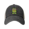 Bigfoot is Often Confused with Sasquatch Yeti Never Complains Baseball Cap for Women Mens Hats Retro Mesh Caps Dad Hat Black view 1