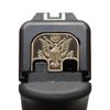Milspin CNC Milled 3D Engraved Slide Back Plate Compatible with Glock Gen 1-5 I 3 Dimensional I Made in USA (Presidential Seal, 2 Tone Black/Brass, Models G17-G41, G45) view 1