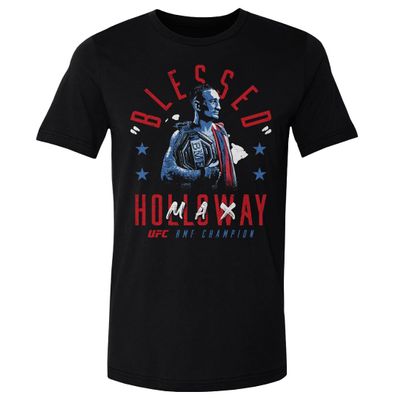 500 LEVEL Max Holloway UFC Shirt - Max Holloway Blessed BMF Champion WHT (Black, XX-Large)