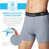 Columbia Men's Omni Freeze Zero Boxer Brief 3-Pack, Mountain Red/Bluestone/Navy, Large view 4