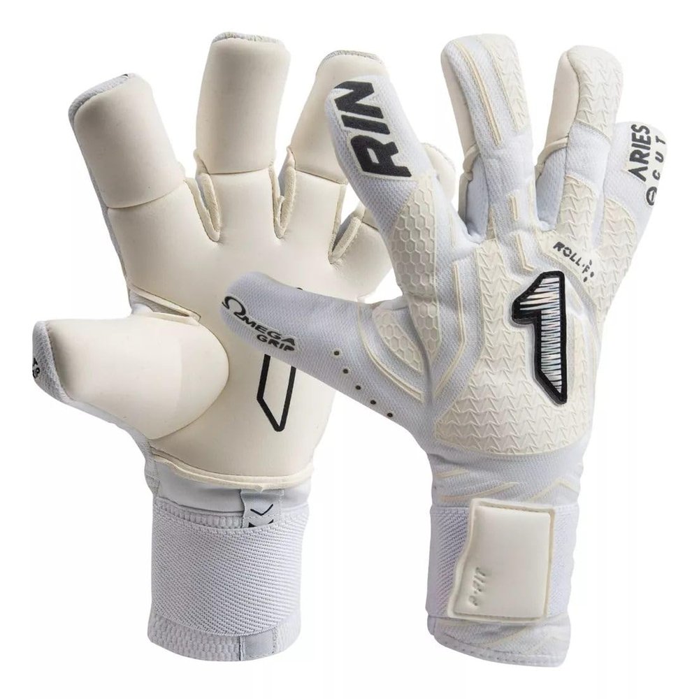 RINAT Aries Nemesis Semi Children's Goalkeeper Gloves Child Girl (White, 4)