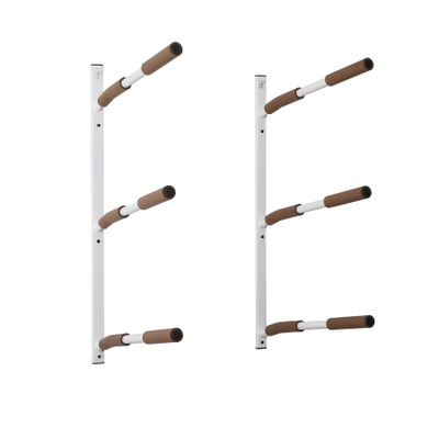 SPAREHAND Premium Edition: All Climate Wall Mount Hybrid Rack for SUPs and Kayaks - 3 Tier Storage Rack Shelf for Garage Storage and Display (All Natural Sand)