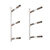 SPAREHAND Premium Edition: All Climate Wall Mount Hybrid Rack for SUPs and Kayaks - 3 Tier Storage Rack Shelf for Garage Storage and Display (All Natural Sand) view 1