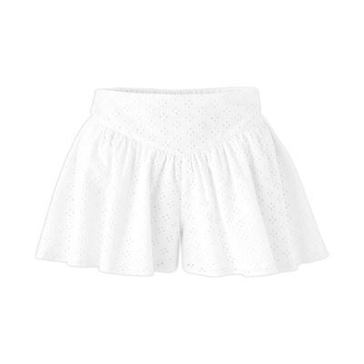 florence by mills Womens Over The Moon Eyelet Swing Skort White X-Large