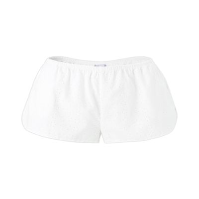 florence by mills Womens Over The Moon Eyelet Shortie White XX-Small