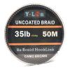 ZCSO Fishing Line 50m 8 Stand Camouflage Carp Fishing Line Soft Hook Link Carp Hooklink Uncoated Braid Line for Hair Rig 25 35LB Rigging Line Fishing Wire (Size : 15LB 50M Green) view 4