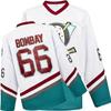 Mighty Ducks Movie Ice Hockey Jersey 66# Bombay Stitched Letters and Numbers Adult Size 90S Hip Hop Clothing for Party view 2