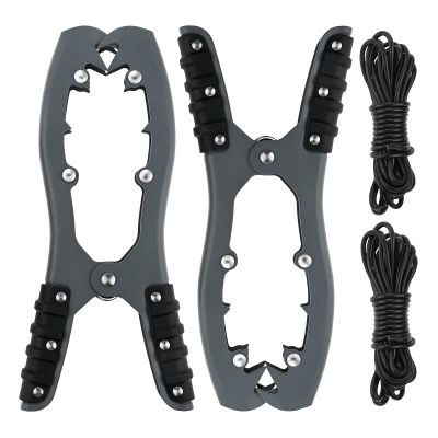 Mgoodoo 2PCS Kayak Brush Gripper with 16ft Paracord, Stainless Steel Anchor Grip, Kayak Canoe Equipment Accessories for Fishing Boating Camping
