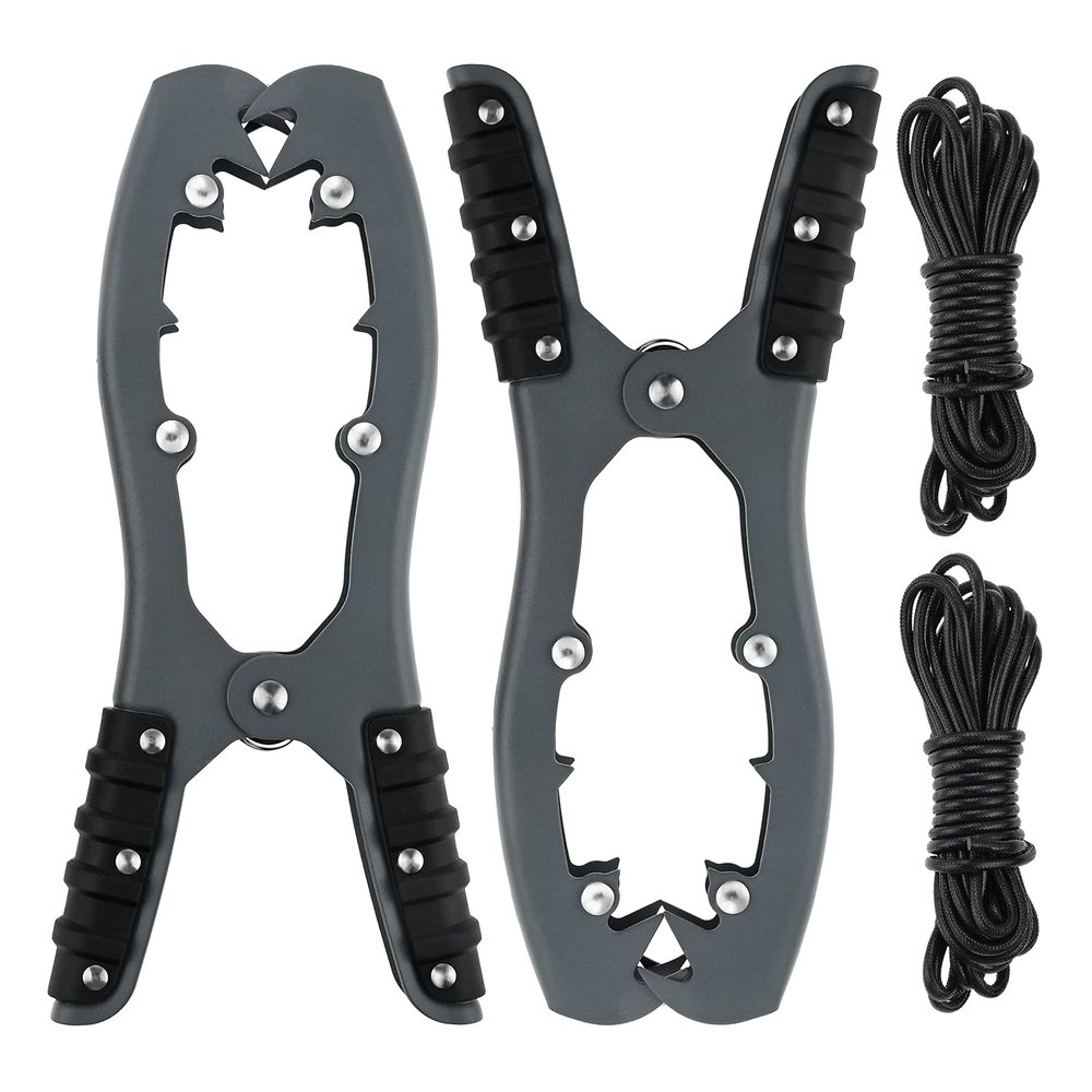 Mgoodoo 2PCS Kayak Brush Gripper with 16ft Paracord, Stainless Steel Anchor Grip, Kayak Canoe Equipment Accessories for Fishing Boating Camping