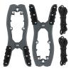 Mgoodoo 2PCS Kayak Brush Gripper with 16ft Paracord, Stainless Steel Anchor Grip, Kayak Canoe Equipment Accessories for Fishing Boating Camping view 1