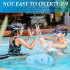 POPETPOP Water Exercise Discs: EVA Foam Swim Weights - Hand Held Swim Disc for Pool, 1 Pair, 18.00X18.00X2.80CM, Sky-blue view 2