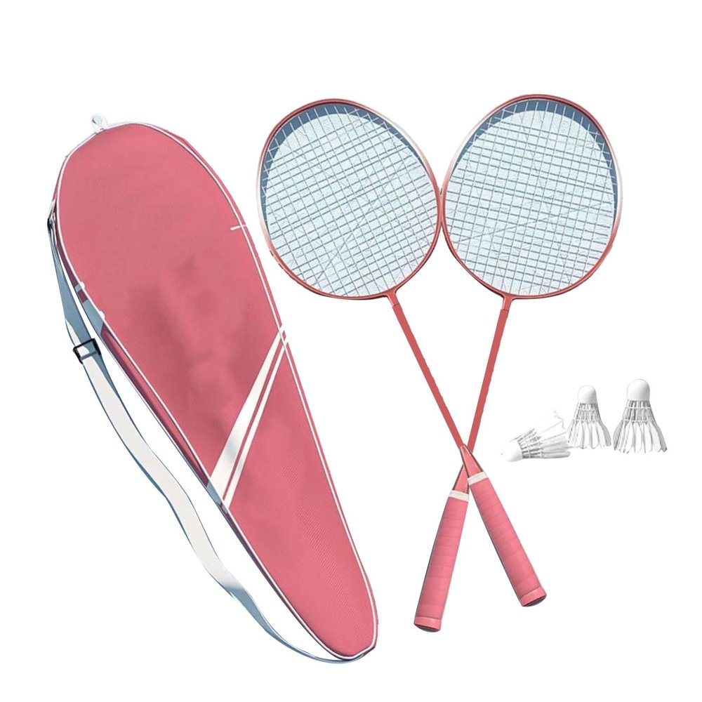 Lightweight, Portable Badminton Rackets Set for Adults and Teenagers