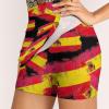 Grunge Flag Spain Women's Athletic Tennis Skirt with Pocket Golf Active High Waisted Skirts for Sports Gym view 4