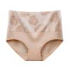HEJIGOOD Plus Size Womens High Waist Underwear,Full Coverage Tummy Control briefs,Postpartum Panties,5-Pack,L-5XL (Beige/Gray/Black,4X-Large) view 2