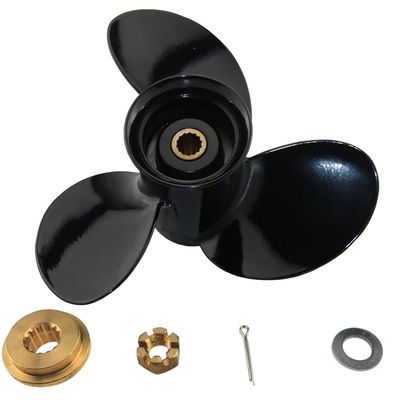 AQUAMAN 9.25x10 Outboard Propeller fit Mercury Engine 9.9/15/20HP Tohatsu Engine 9.9/15/18HP 14 Spline(Include Hardware Kits)