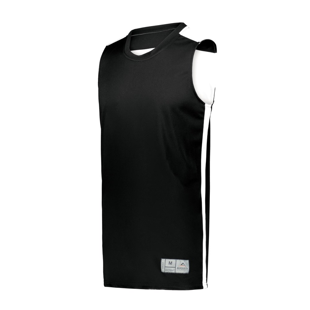 Augusta Sportswear Youth Swish Reversible Basketball Jersey, Black/White, M