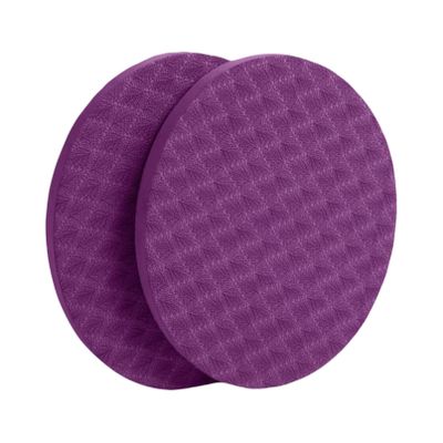 MBKHFLL Yoga Knee Guard 2 pieces, foam Pilates Knee Guard Yoga Knee Guard Support Round Pads Anti slip Fitness Anti slip Pads. Suitable for offices, homes, knees, elbows, wrists, and hands(Purple)