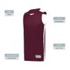 Augusta Sportswear Youth Swish Reversible Basketball Jersey, Maroon/White, S view 4